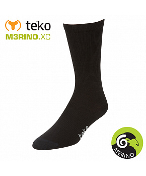 Teko 3601 M3RINO.XC 2páry Liner Crew black merino ponožky Teko 3601 M3RINO.XC 2páry Liner Crew black merino ponožky