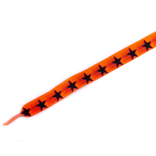 Tobby tkaničky dětské elastické stars black/orange