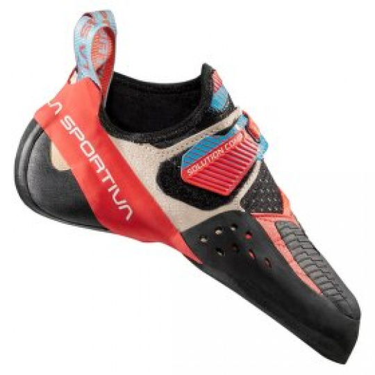Lezečky La Sportiva Solution Comp Woman Hibiscus/Malibu Blue