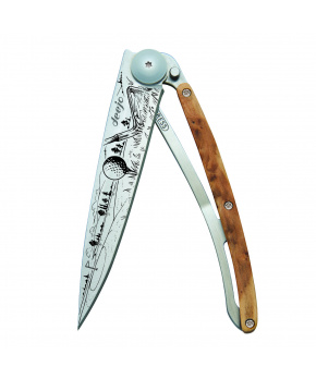 Kapesní nůž Deejo 1CB101 Tattoo 37g juniper wood Golf Kapesní nůž Deejo 1CB101 Tattoo 37g juniper wood Golf