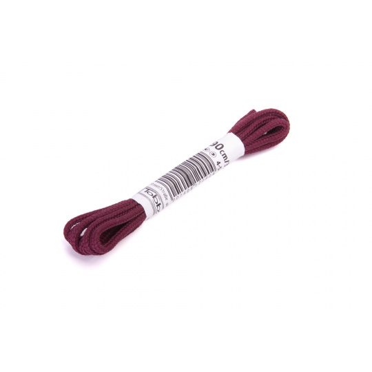 Tkaničky kulaté Tobby Street aubergine 3mm