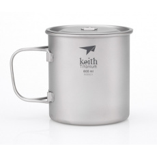 Titanový hrnek s víčkem Keith Mug 600 ml. Titanový hrnek s víčkem Keith Mug 600 ml.