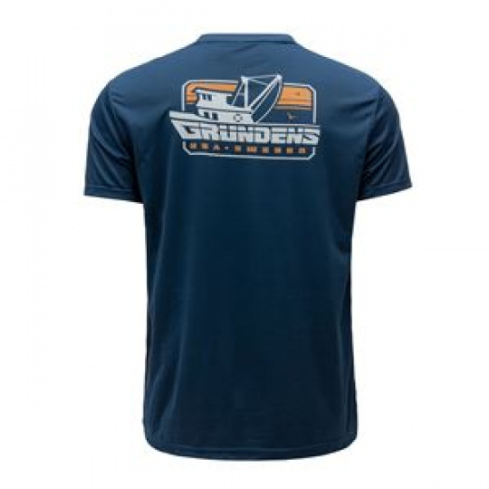 Commercial Boat SS Tech Tee  Blue Abyss, XL