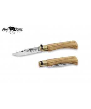 Kapesní nůž Antonini OldBear 9306/19_LU OBB uhlíková čepel,rukojeť olivové dřevo
