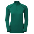 Montane FEM DART THERMO ZIP NECK-WAKAME GREEN-36 dámské triko dlouhý ruk. zelené