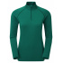 Montane FEM DART THERMO ZIP NECK-WAKAME GREEN-36 dámské triko dlouhý ruk. zelené