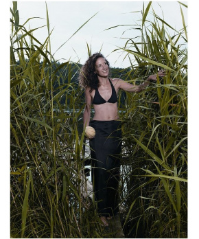 Cocoon sarong Silk night blue