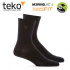 Teko 3601 M3RINO.XC Liner Crew black merino ponožky