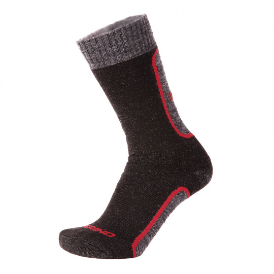 Duras Natron anthracite-red merino