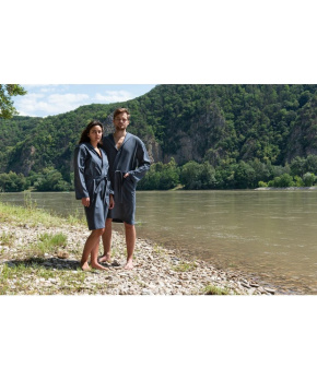 Cocoon župan Ultralight Microfiber Bathrobe M anchor grey Cocoon župan Ultralight Microfiber Bathrobe M anchor grey