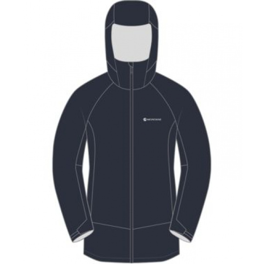 Montane FEM PHASE PRO SHELL JACKET-ECLIPSE BLUE-UK10/S dámská bunda modrá