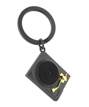 MTM Klíčenka Gramofon se zlatem