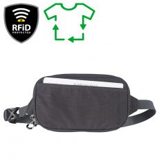 Cestovní Pouzdro na Dokumenty Lifeventure RFiD Travel Belt Pouch Recycled Grey