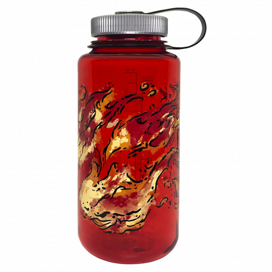 Láhev Nalgene Wide Mouth 1L Red Fire