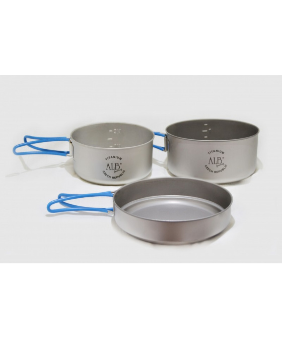 Titanová kempingová souprava ALB velká 3-dílná
