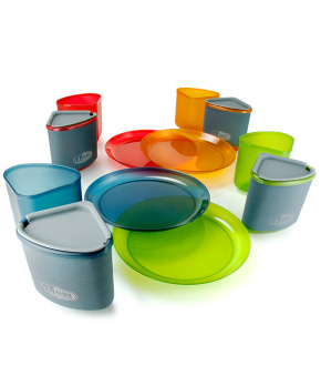 Sada Nádobí GSI Outdoors Infinity 4 Person Compact Tableset Multicolor