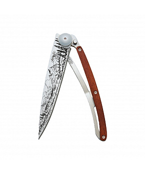 Kapesní nůž Deejo 1CB080 Tattoo 37g coralwood Mountain