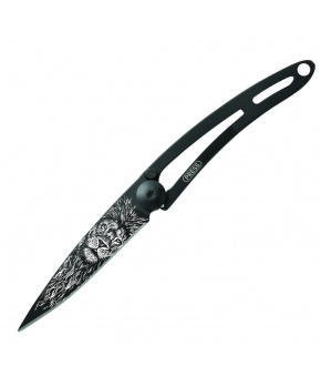 Kapesní nůž Deejo 7GN144 Tattoo Black 15g naked Lion