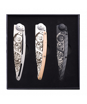 Sada kapesních nožů Deejo DEE080 Tattoo Watch movement 3x37g