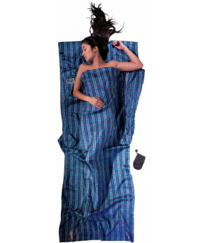 Cocoon spacáková přikrývka checked hedvábí