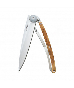 Kapesní nůž Deejo 1CB002 Wood natural 37g juniper wood