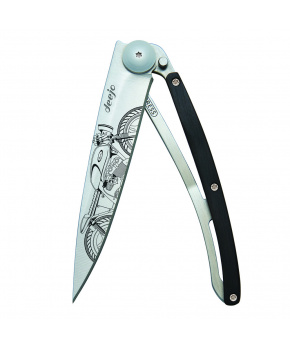 Kapesní nůž Deejo 1CB053 Tattoo 37g ebony wood Café Racer Kapesní nůž Deejo 1CB053 Tattoo 37g ebony wood Café Racer