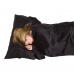 Hedvábný Spacák/Vložka do Spacáku Lifeventure Silk Ultimate Sleeping Bag Liner Black Rectangular