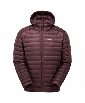 Montane ANTI-FREEZE HOODIE-DARK GARNET-XL pánská bunda hnědofialová
