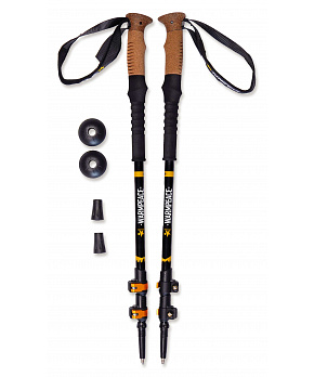 Warmpeace Hiker black/yellow — trekingové hole Warmpeace Hiker black/yellow — trekingové hole