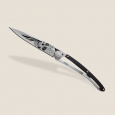 Deejo 1CB021 Tattoo Biker Latino Skull, 37g, ebony wood