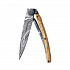 Kapesní nůž Deejo 1GB199 Tattoo Black 37g olive wood Samoa
