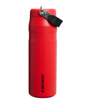 STANLEY Termoláhev The IceFlow™ Bottle Flip Straw 700 ml/24oz Chili Black
