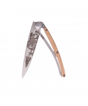 Kapesní nůž Deejo DEE682 Tattoo 37g juniper wood Mushroom