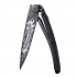 Kapesní nůž Deejo 1GB109 Tattoo Black 37g ebony wood Angels