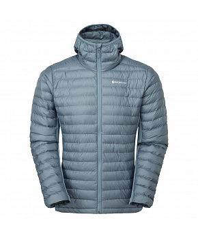 Montane ICARUS LITE HOODIE-STONE BLUE-M pánská bunda šedomodrá