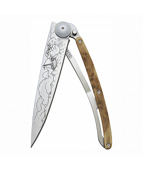 Kapesní nůž Deejo 1CB033 Tattoo 37g juniper wood High seas