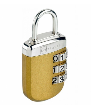 Go Travel zámek Secure Lock Big Wheel gold Go Travel zámek Secure Lock Big Wheel gold