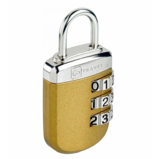 Go Travel zámek Secure Lock Big Wheel gold