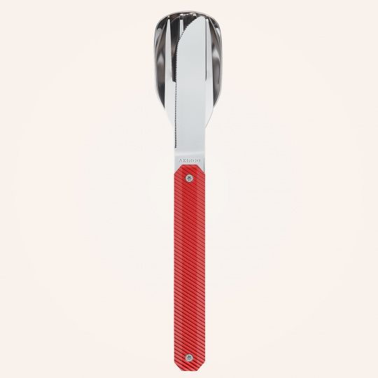 Magnetický příborový set Akinod 12h34 red aluminium