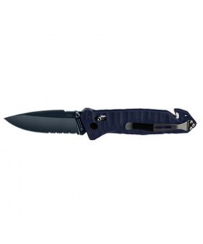 CAC S200 FRENCH ARMY KNIFE BLUE BLADE Textured PA6 Blue Handle -Pouch - Fork Pointed Tip CAC S200 FRENCH ARMY KNIFE BLUE BLADE Textured PA6 Blue Handle -Pouch - Fork Pointed Tip