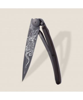 Kapesní nůž Deejo 1GB196 Tattoo Black 37g ebony wood Glaive Kapesní nůž Deejo 1GB196 Tattoo Black 37g ebony wood Glaive