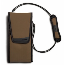 Pacsafe Pouchsafe 200 mocha náprsní organizér Pacsafe Pouchsafe 200 mocha náprsní organizér