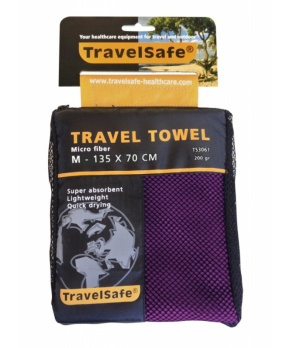 TravelSafe ručník Microfiber Towel M purple TravelSafe ručník Microfiber Towel M purple