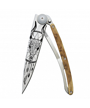 Kapesní nůž Deejo 1CB043 Tattoo 37g  juniper wood Dreamcatcher