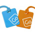 Go Travel sada visaček Twin Pack Tags blue/orange
