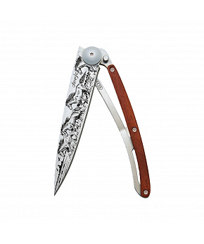 Kapesní nůž Deejo 1CB071 Tattoo 37g coralwood Wild Horses