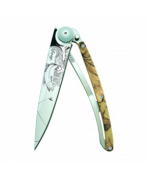 Kapesní nůž Deejo 1CM022 Tattoo 37g brown camo Trout