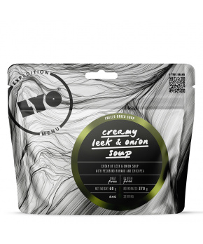 Lyofood Krémová pórková polévka s cibulí, sýrem Pecoríno a cizrnou