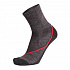 Duras Summer merino anthracite-red letní ponožky