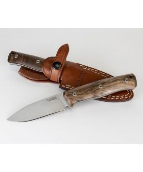 Nůž s pevnou čepelí LionSteel B35 WN čepel ocel Sleipner,rukojeť dřevo americký ořech,pouzdro